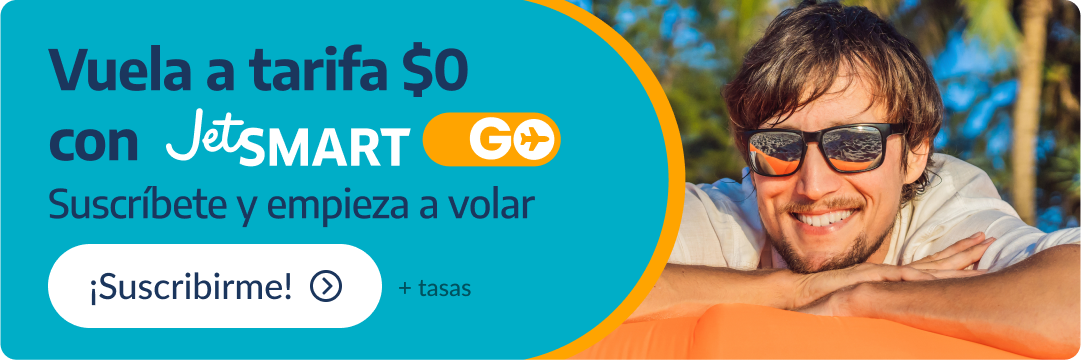 Vuela a tarifa $0 con JetSMART